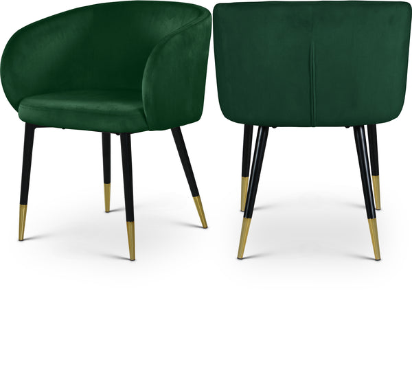 Louise Green Velvet Dining Chair