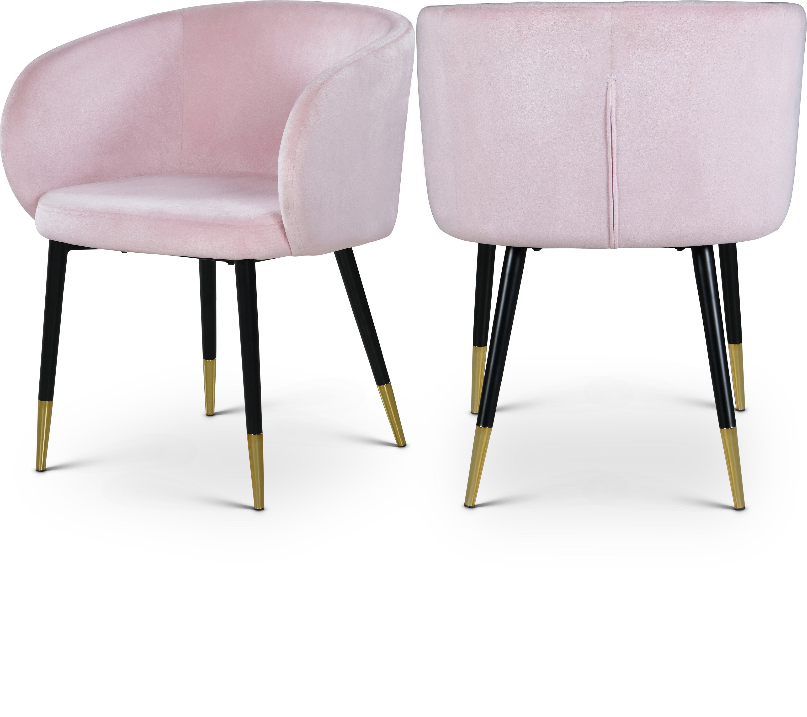 Louise Pink Velvet Dining Chair