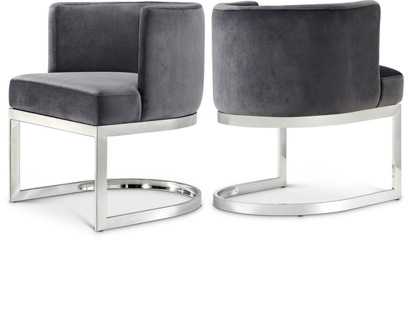 Gianna Grey Velvet Dining Chair