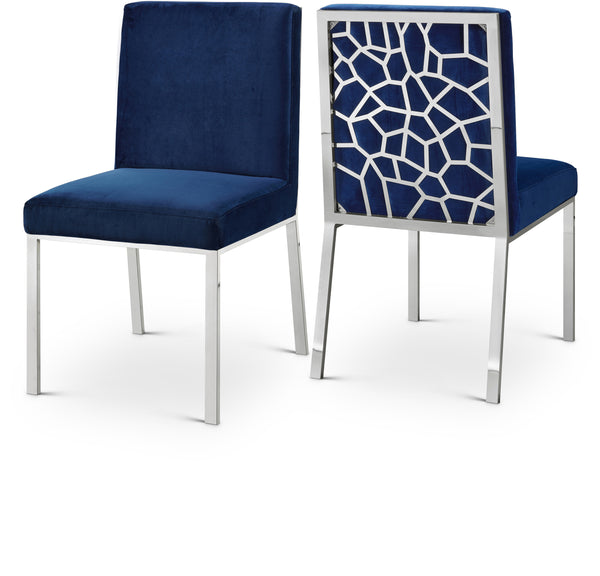 Opal Navy Velvet Dining Chair