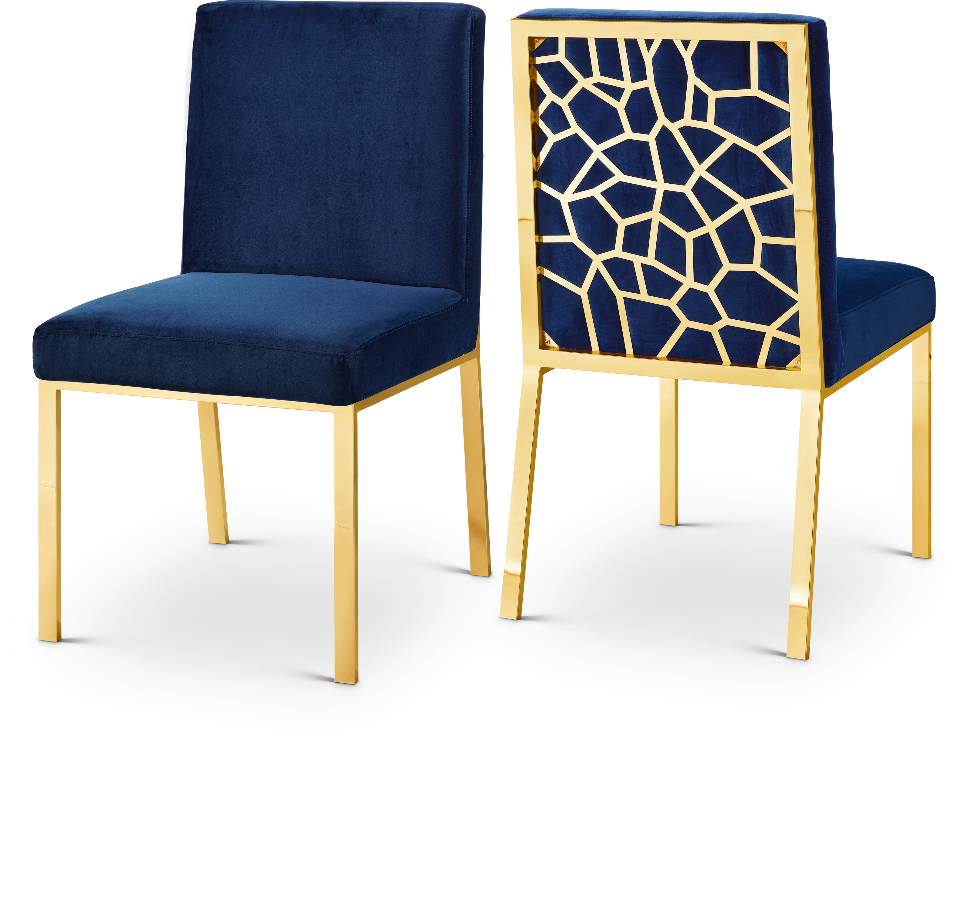 Opal Navy Velvet Dining Chair