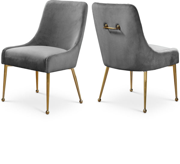 Owen Grey Velvet Dining Chair