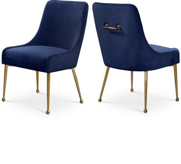 Owen Navy Velvet Dining Chair