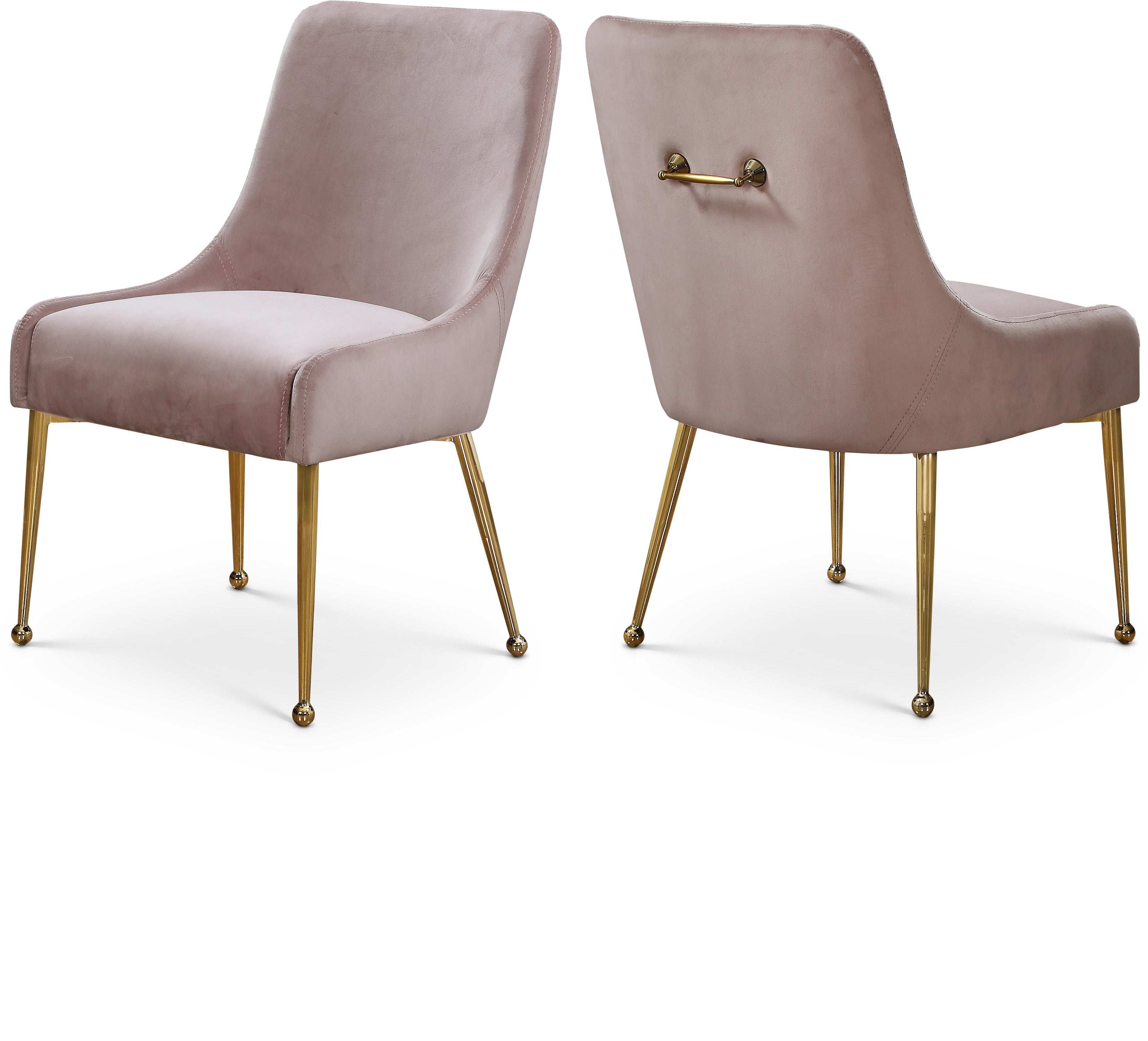 Owen Pink Velvet Dining Chair