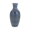 Cer, 19" Reactive Drip Vase, Blue