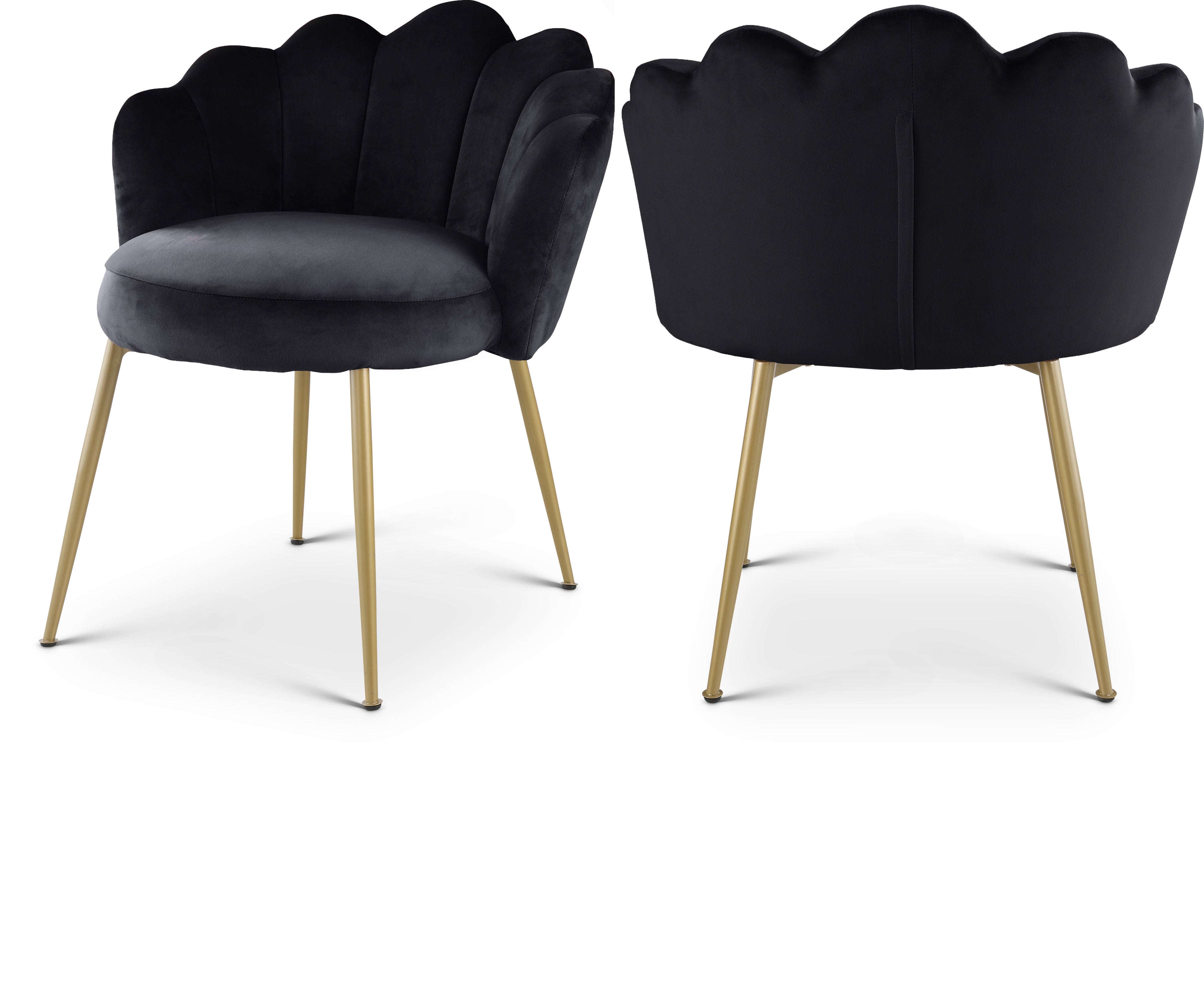 Claire Black Velvet Dining Chair