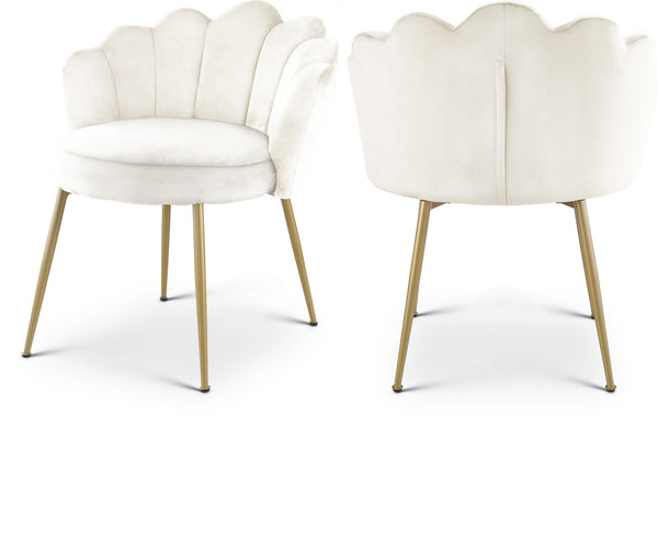 Claire Cream Velvet Dining Chair