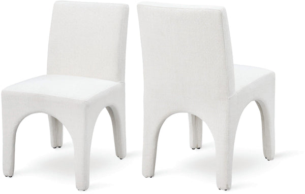 Gramercy Cream Linen Textured Fabric Dining Chair