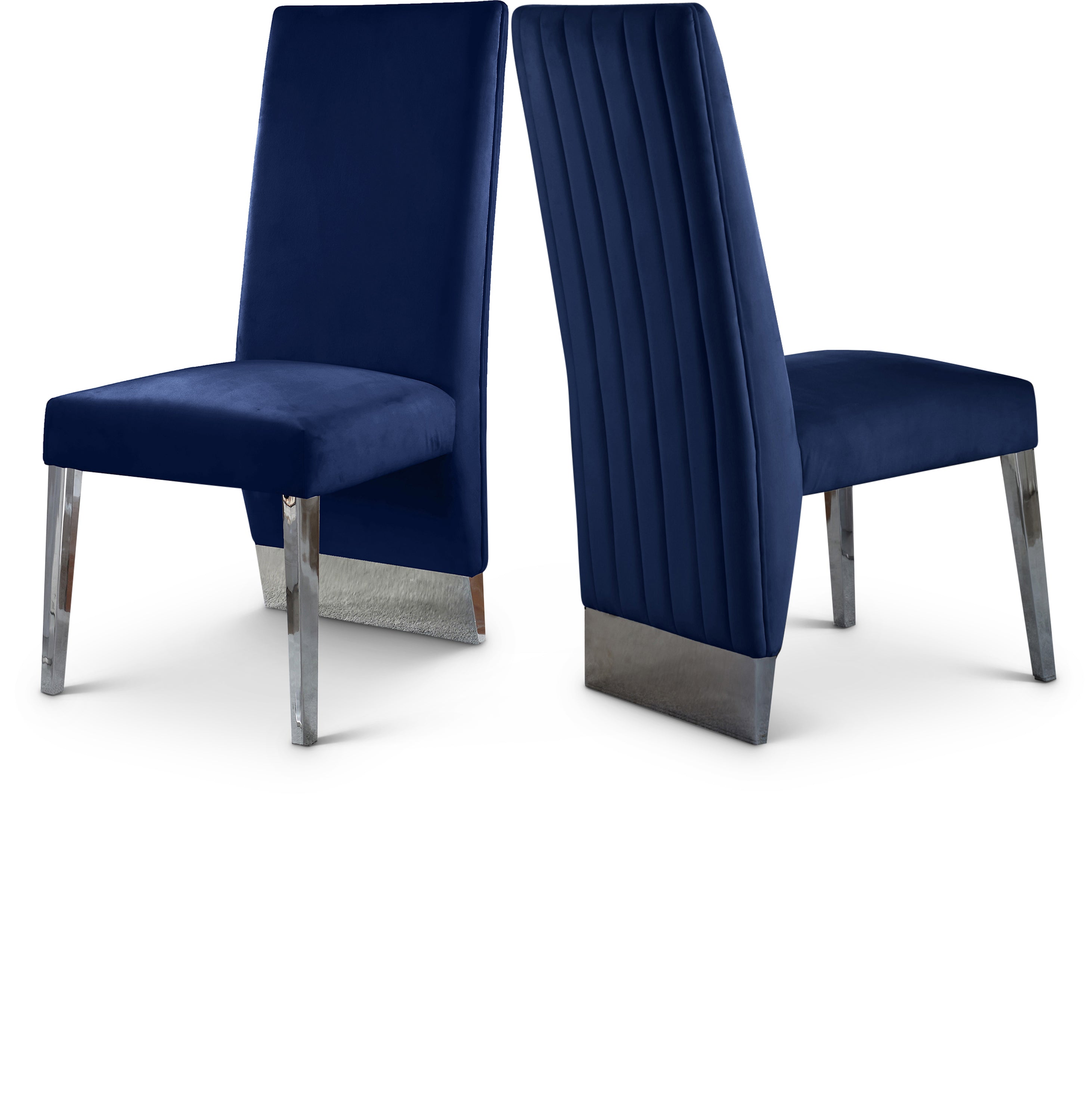 Porsha Navy Velvet Dining Chair