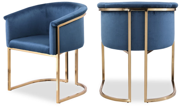 Tierra Navy Velvet Dining Chair