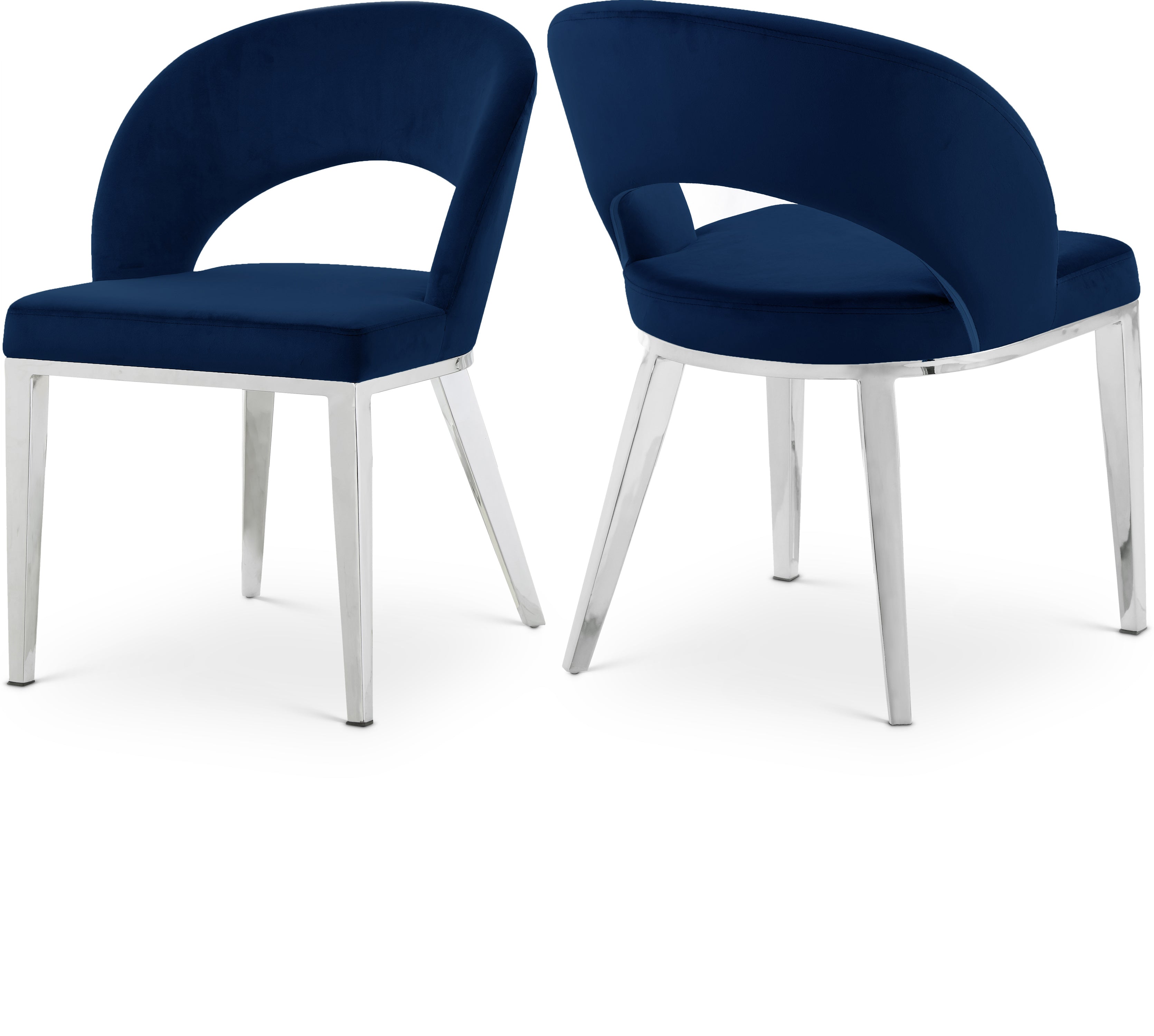 Roberto Navy Velvet Dining Chair