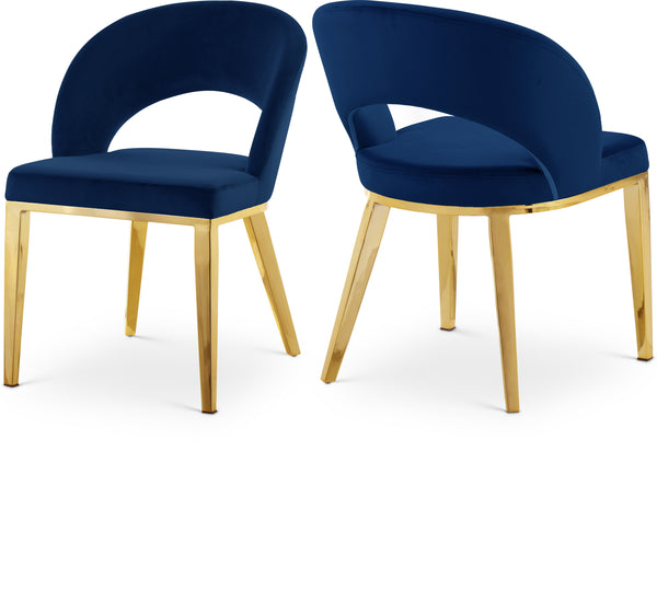 Roberto Navy Velvet Dining Chair