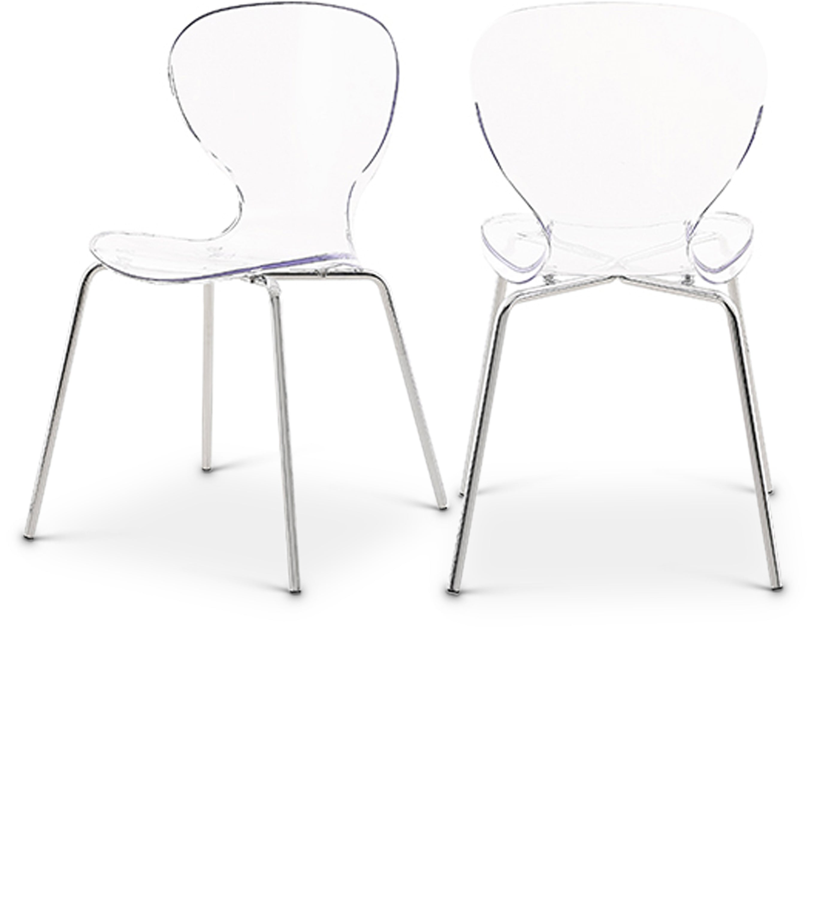 Clarion Chrome Metal Dining Chair