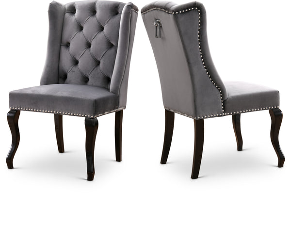 Suri Grey Velvet Dining Chair