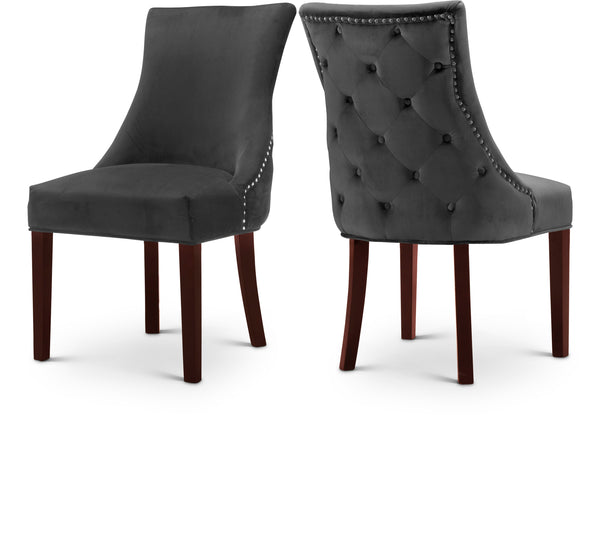 Hannah Grey Velvet Dining Chair