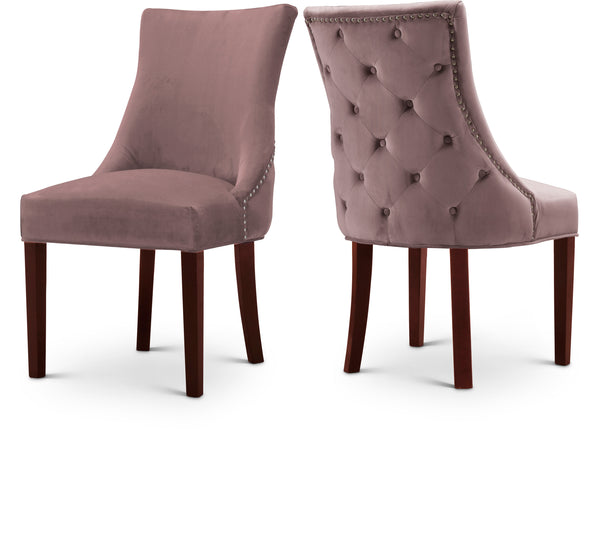 Hannah Pink Velvet Dining Chair