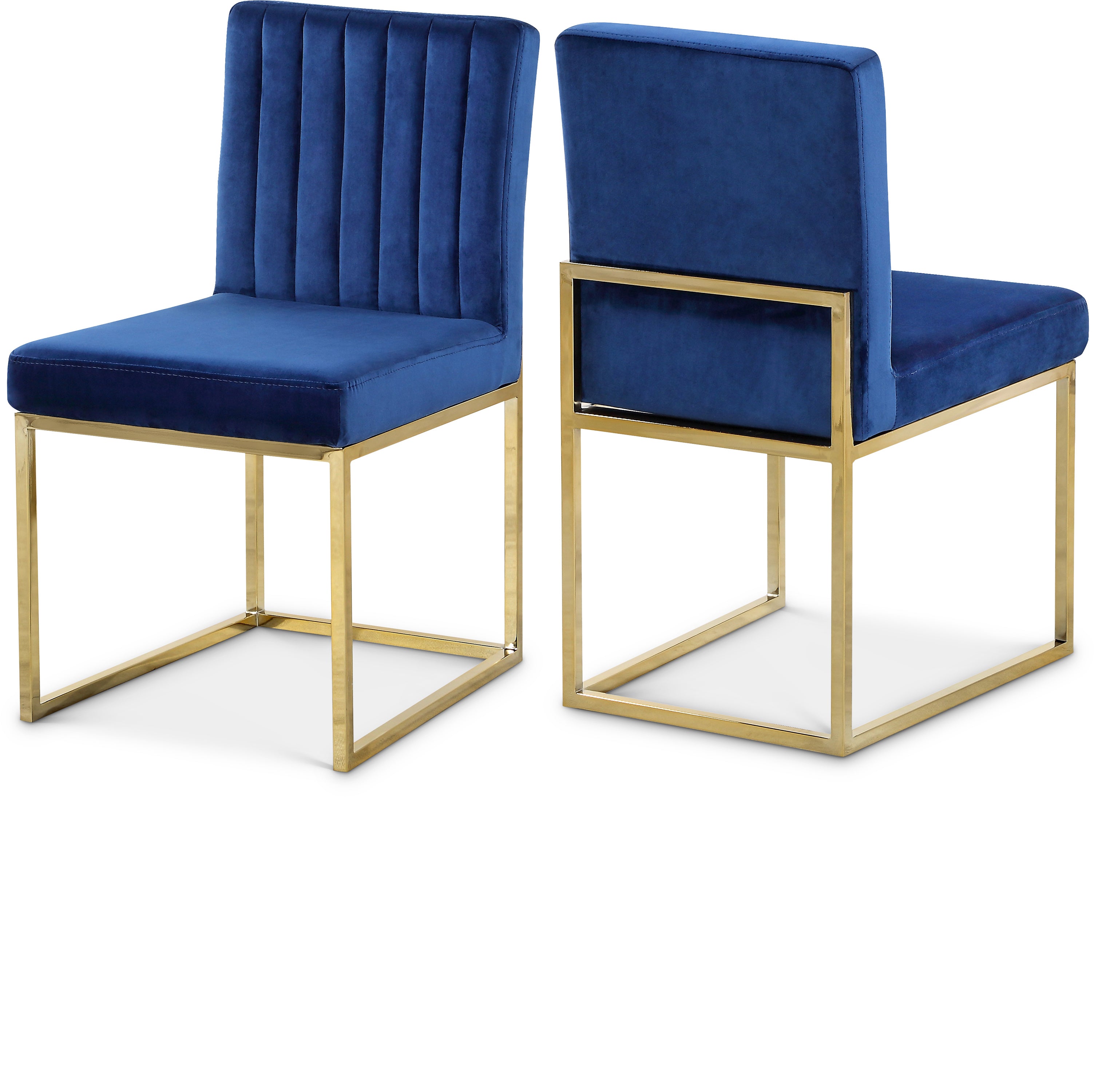 Giselle Navy Velvet Dining Chair