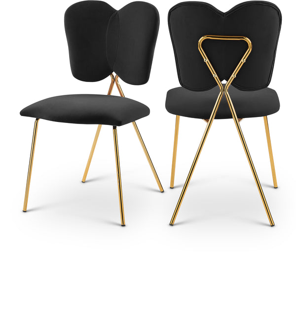 Angel Black Velvet Dining Chair