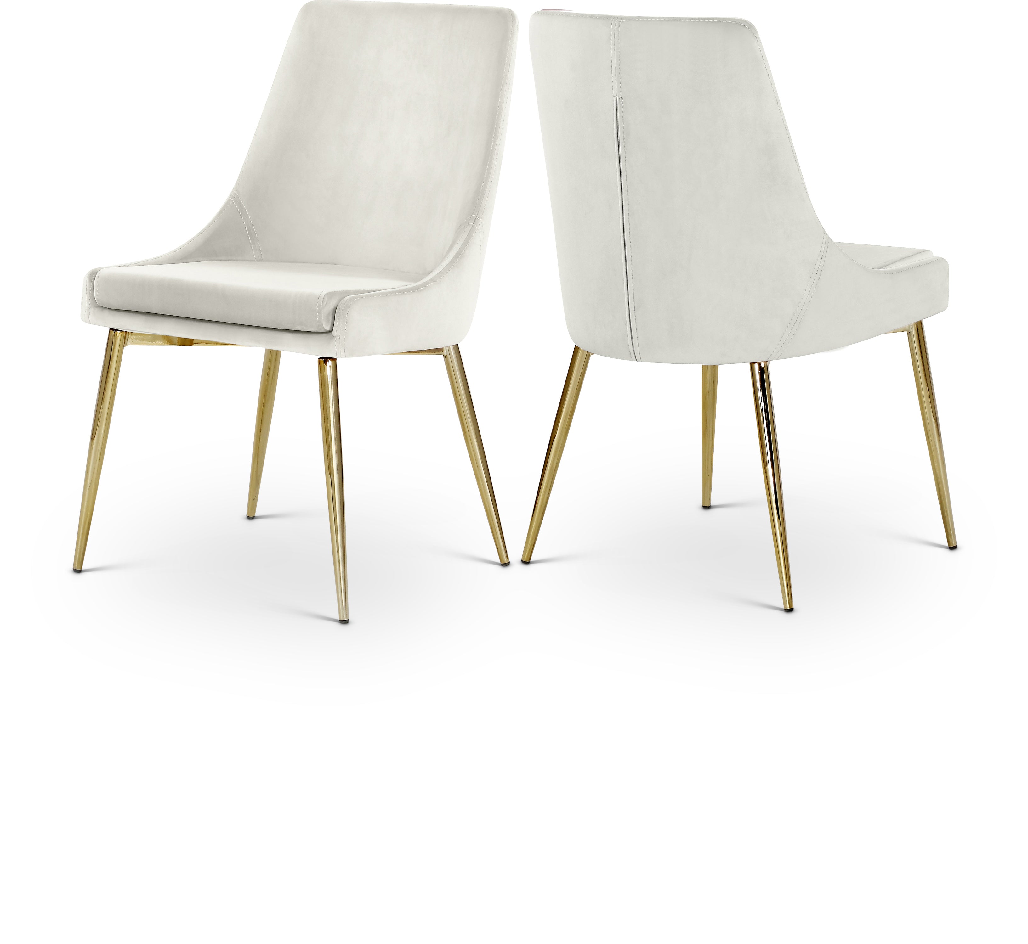 Karina Cream Velvet Dining Chair