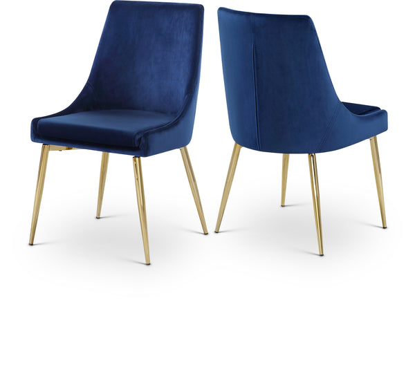 Karina Navy Velvet Dining Chair