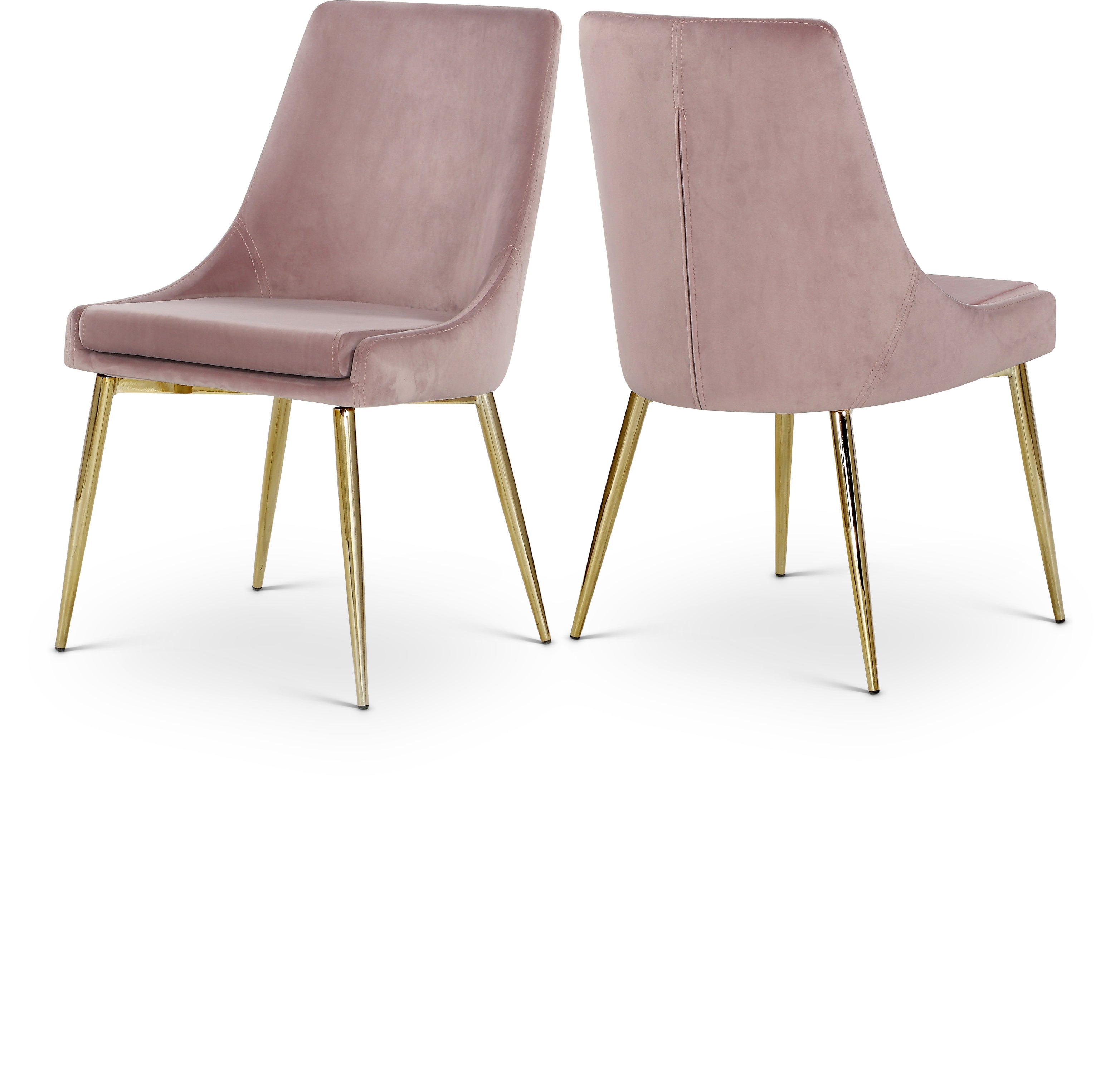 Karina Pink Velvet Dining Chair