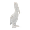 Cer,14"h,standing Pelican, White