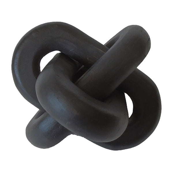 Wood, 6" Decorative Knot, Black