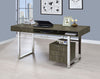 Whitman 4-drawer Writing Desk Weathered Grey