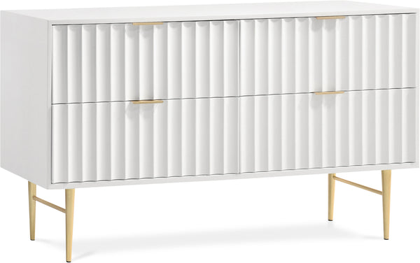 Modernist White Gloss Dresser