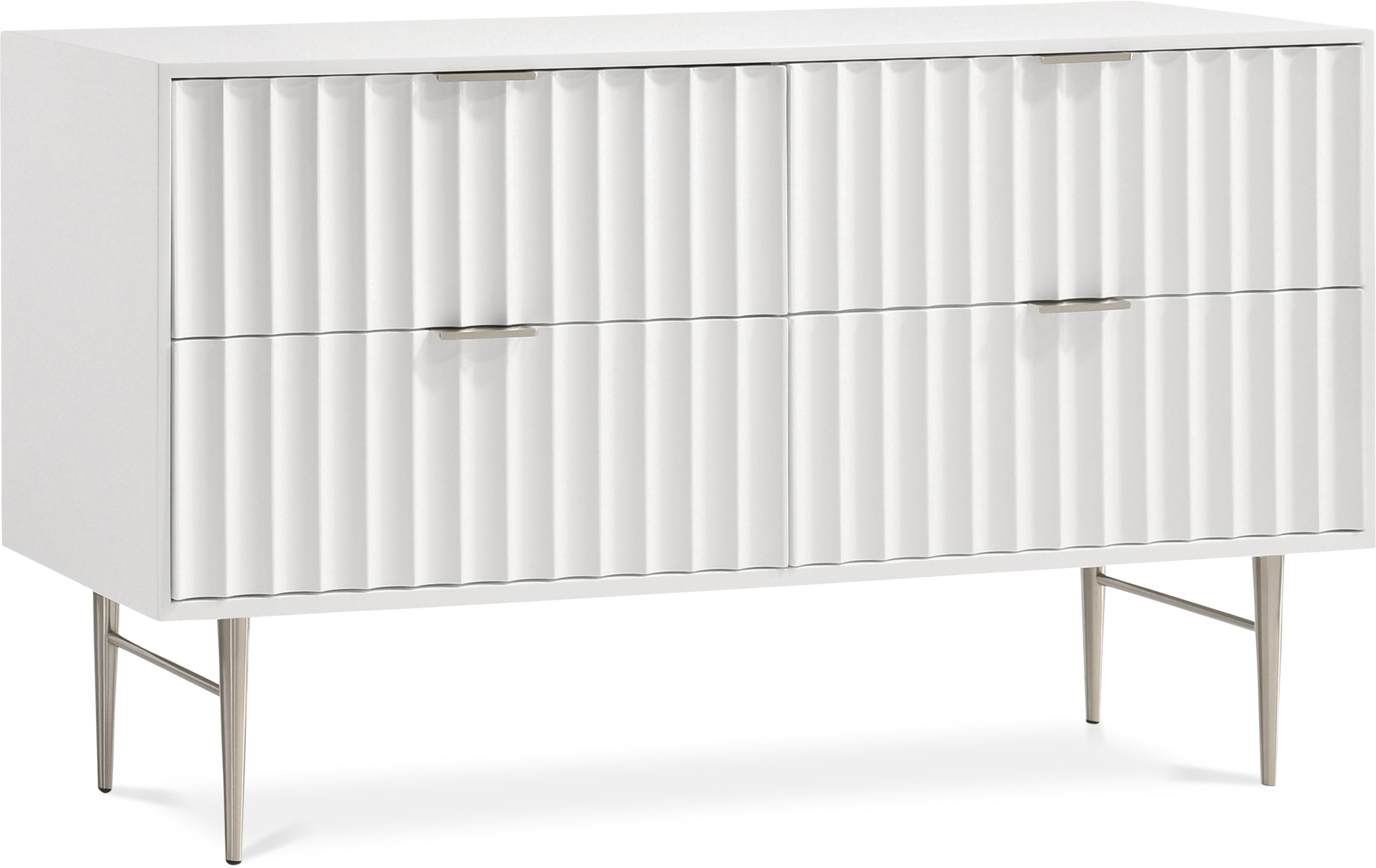 Modernist White Gloss Dresser