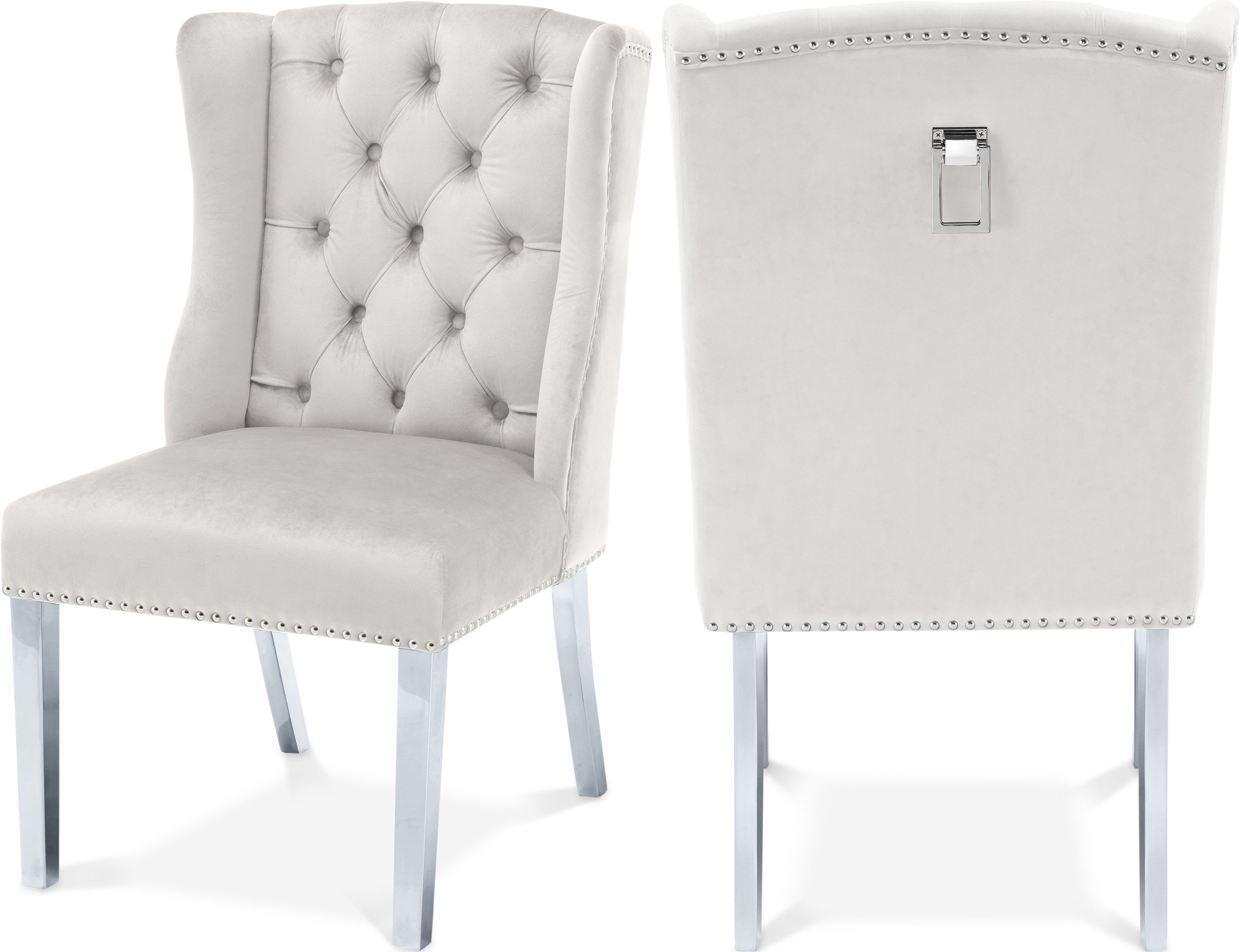 Suri Cream Velvet Dining Chair