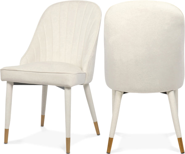 Belle Cream Velvet Dining Chair