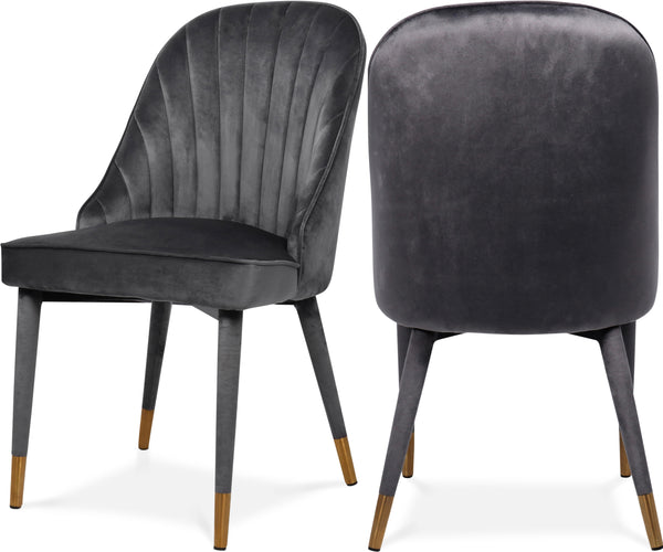 Belle Grey Velvet Dining Chair