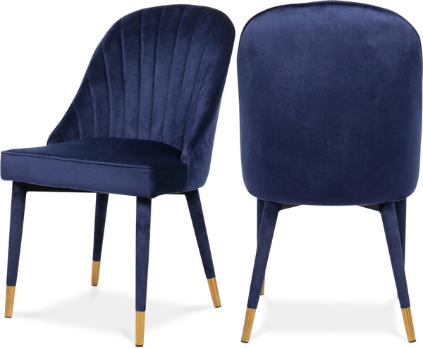 Belle Navy Velvet Dining Chair