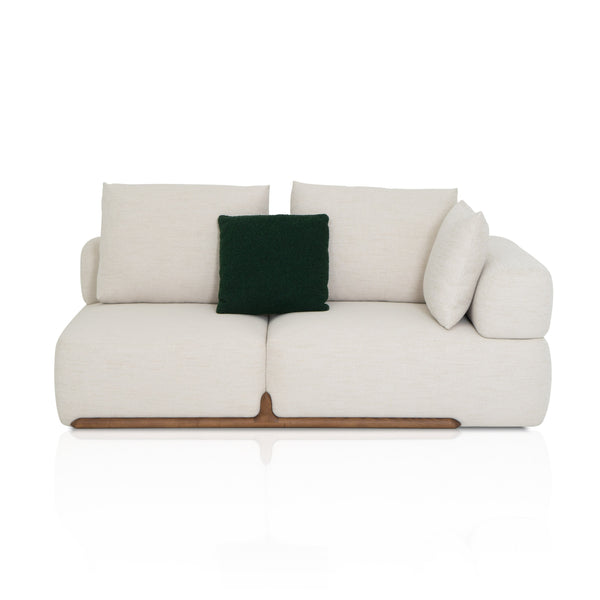 Divani Casa Simone - Modern Off-White Fabric Sectional Sofa