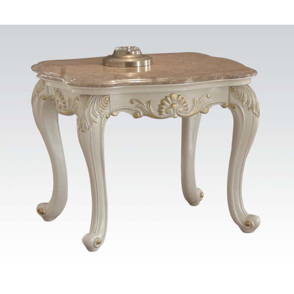 Chantelle End Table W/Marble Top