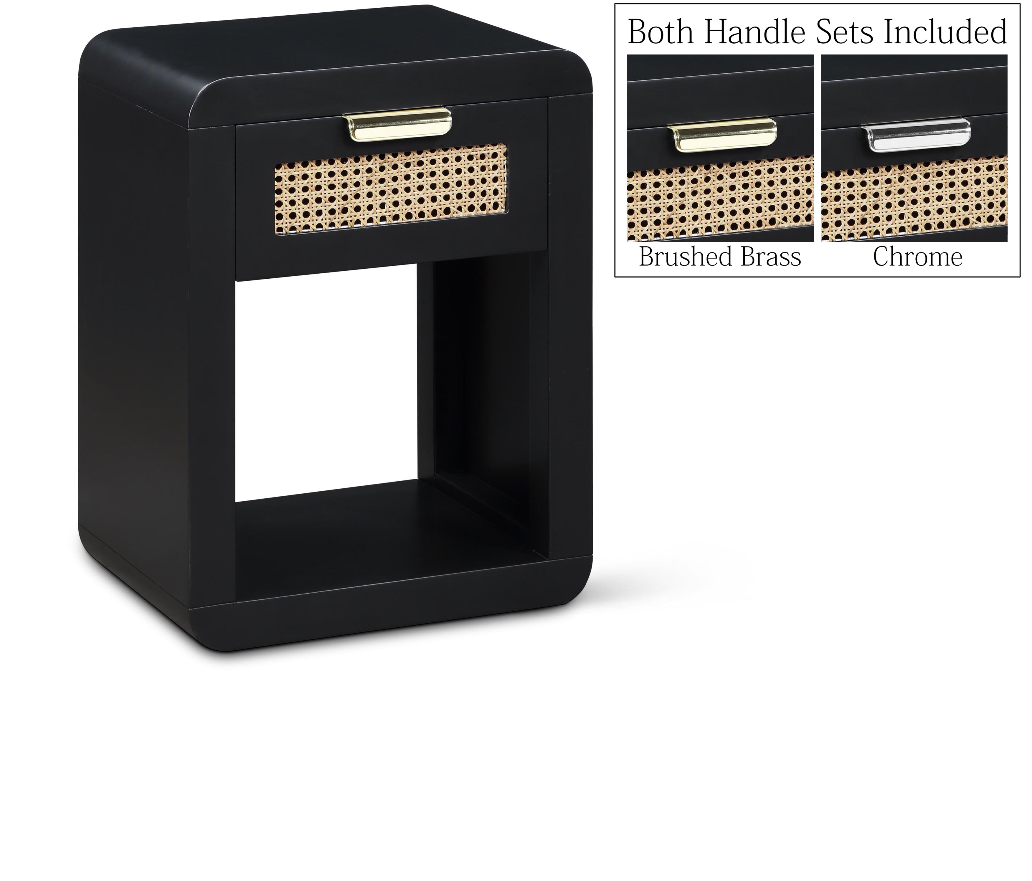 Langham Black Night Stand