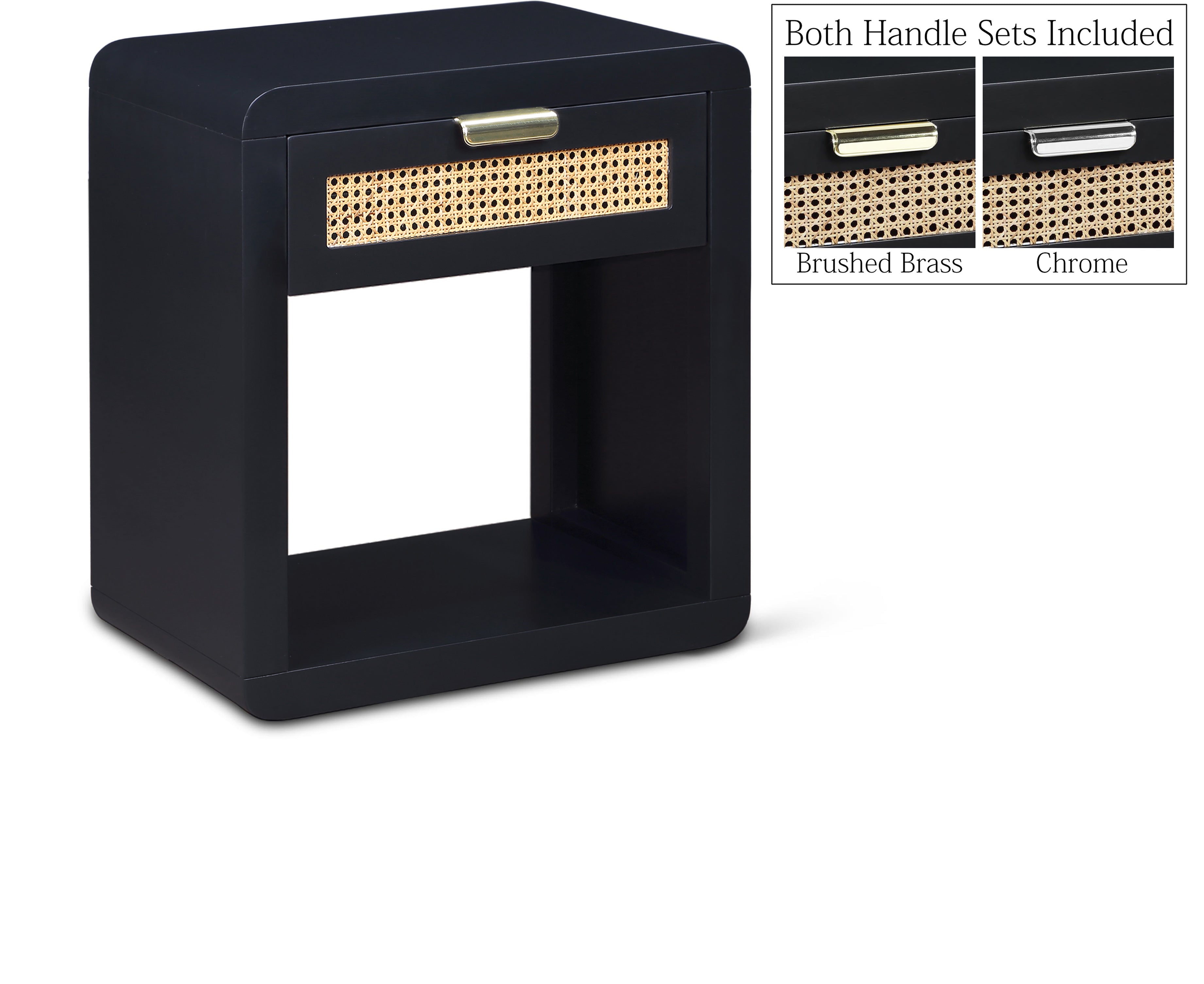 Langham Black Night Stand