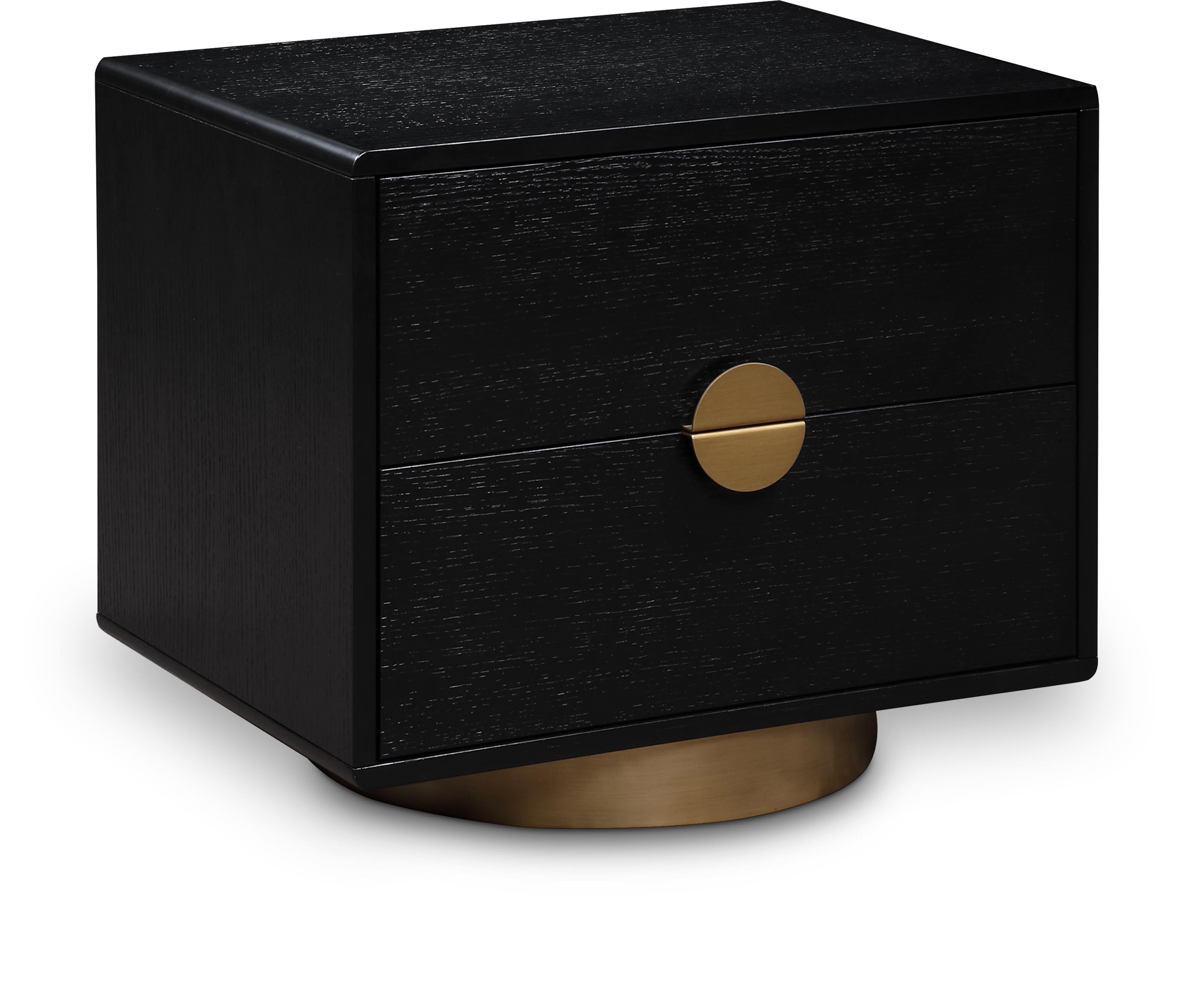 Wade Black Night Stand / Side Table