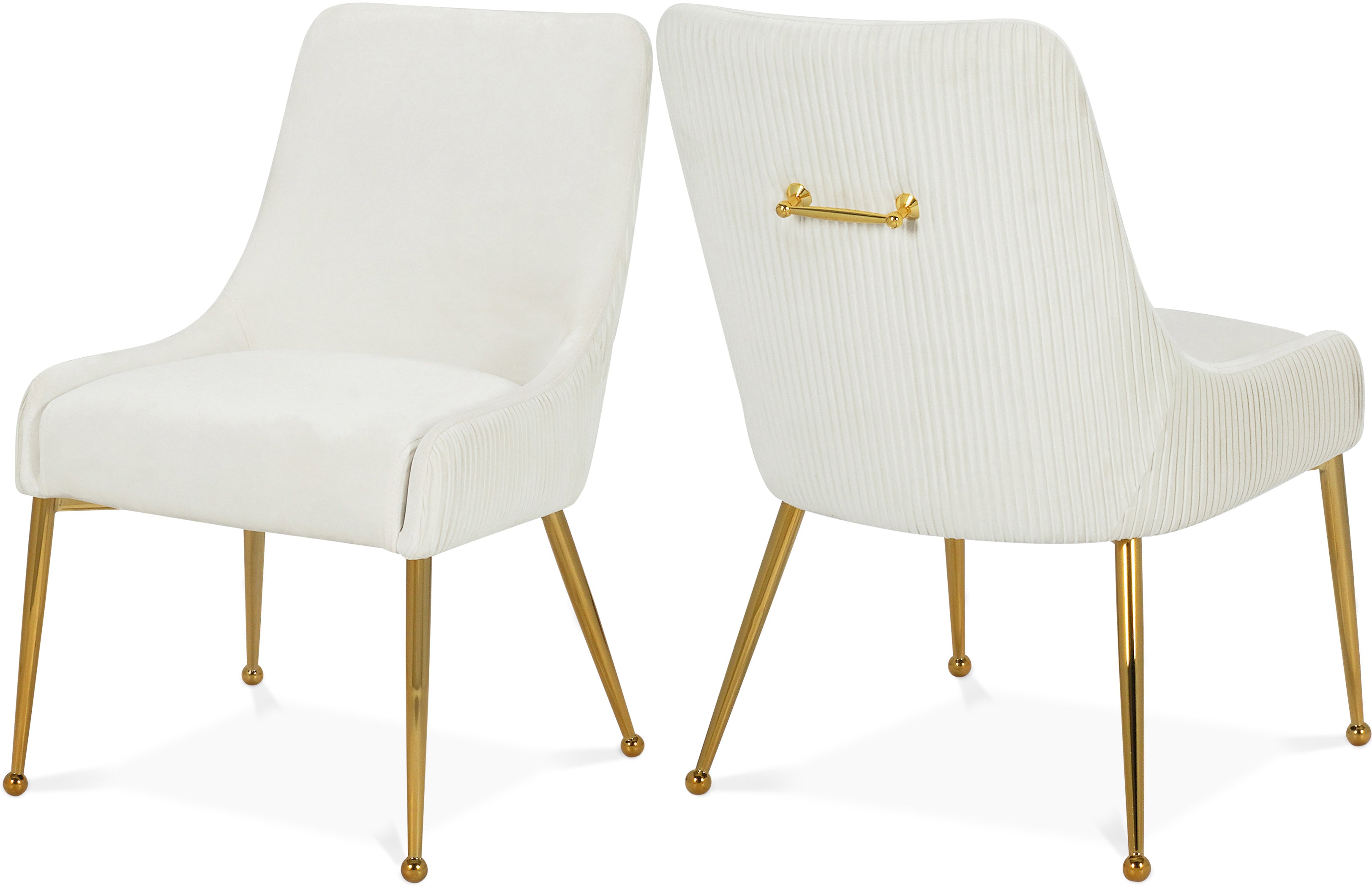 Ace Cream Velvet Dining Chair