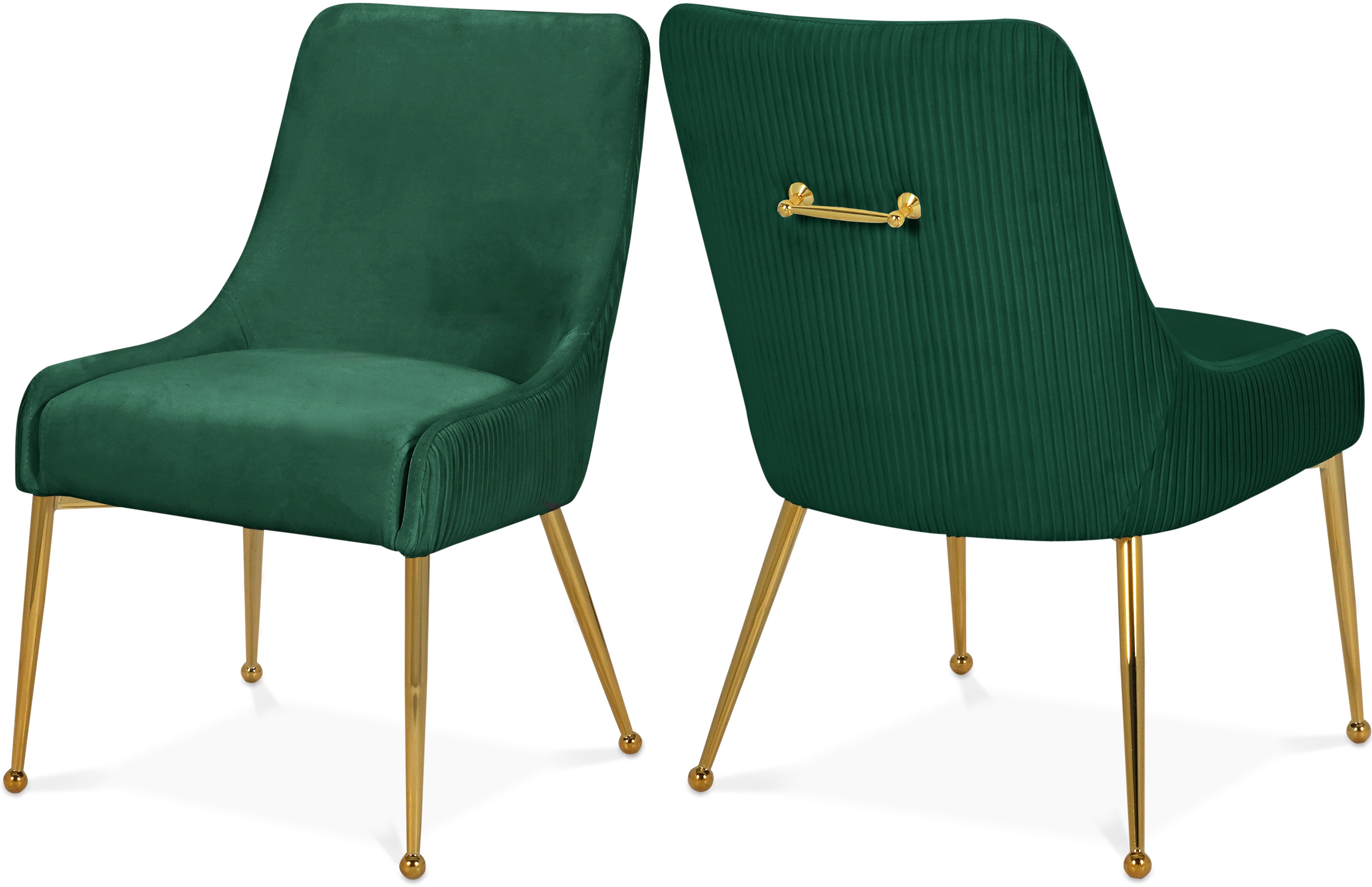 Ace Green Velvet Dining Chair