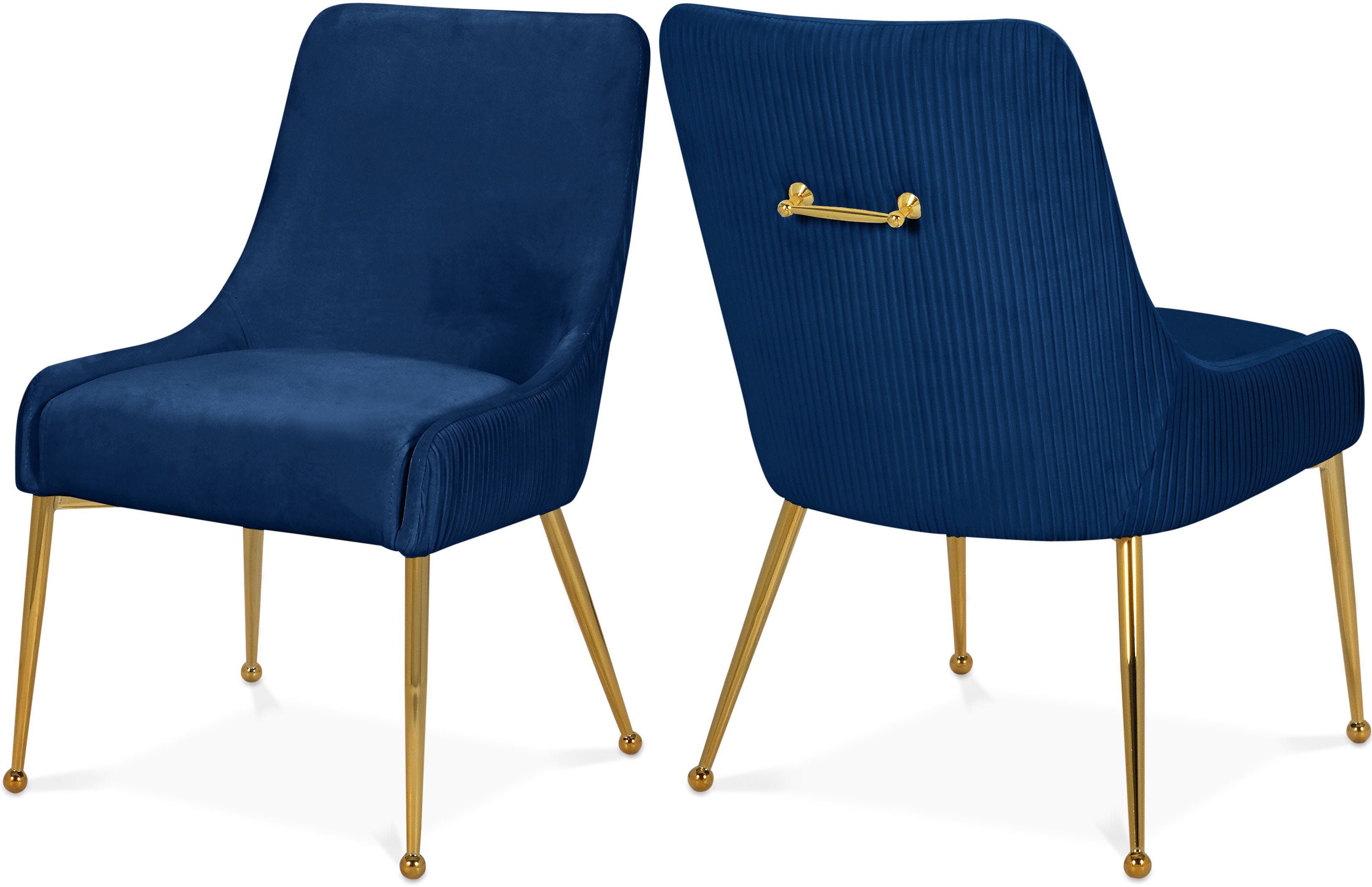 Ace Navy Velvet Dining Chair