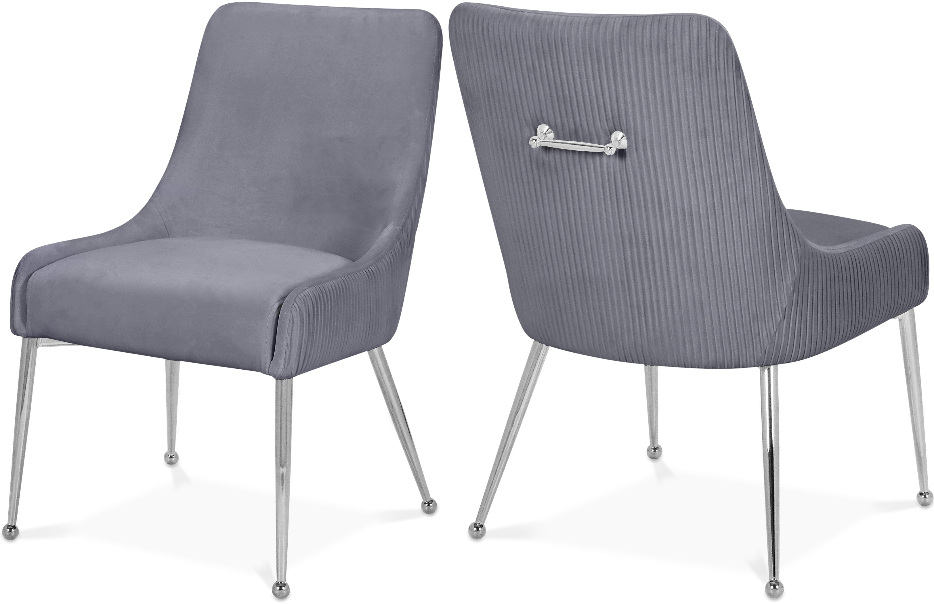 Ace Grey Velvet Dining Chair