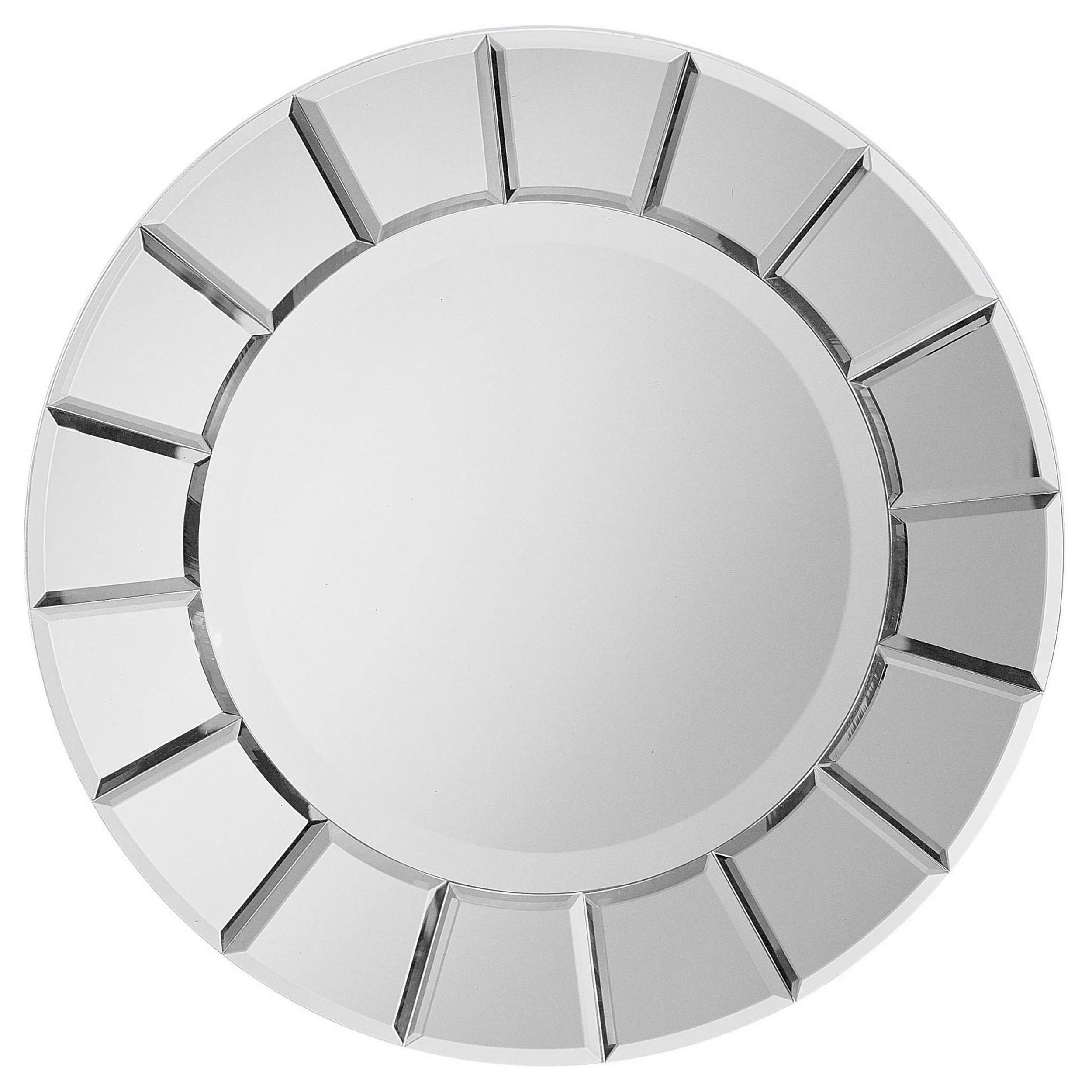 Fez Round Sun-shaped Mirror Silver