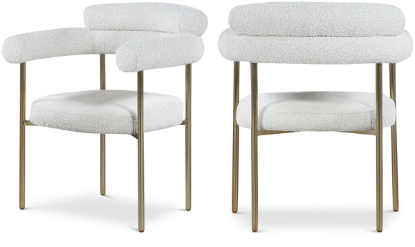 Blake Cream Boucle Fabric Dining Chair