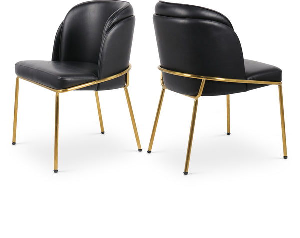 Jagger Black Vegan Leather Dining Chair