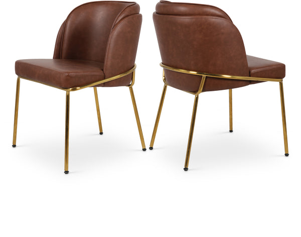 Jagger Brown Vegan Leather Dining Chair