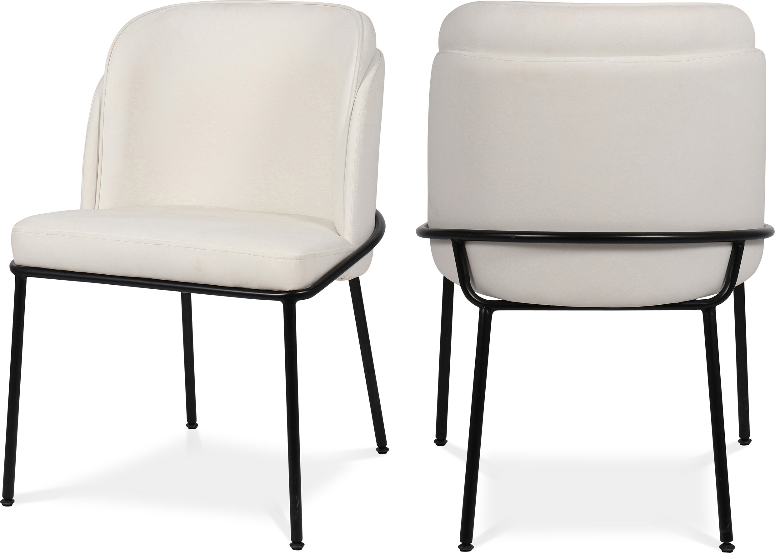 Jagger White Vegan Leather Dining Chair