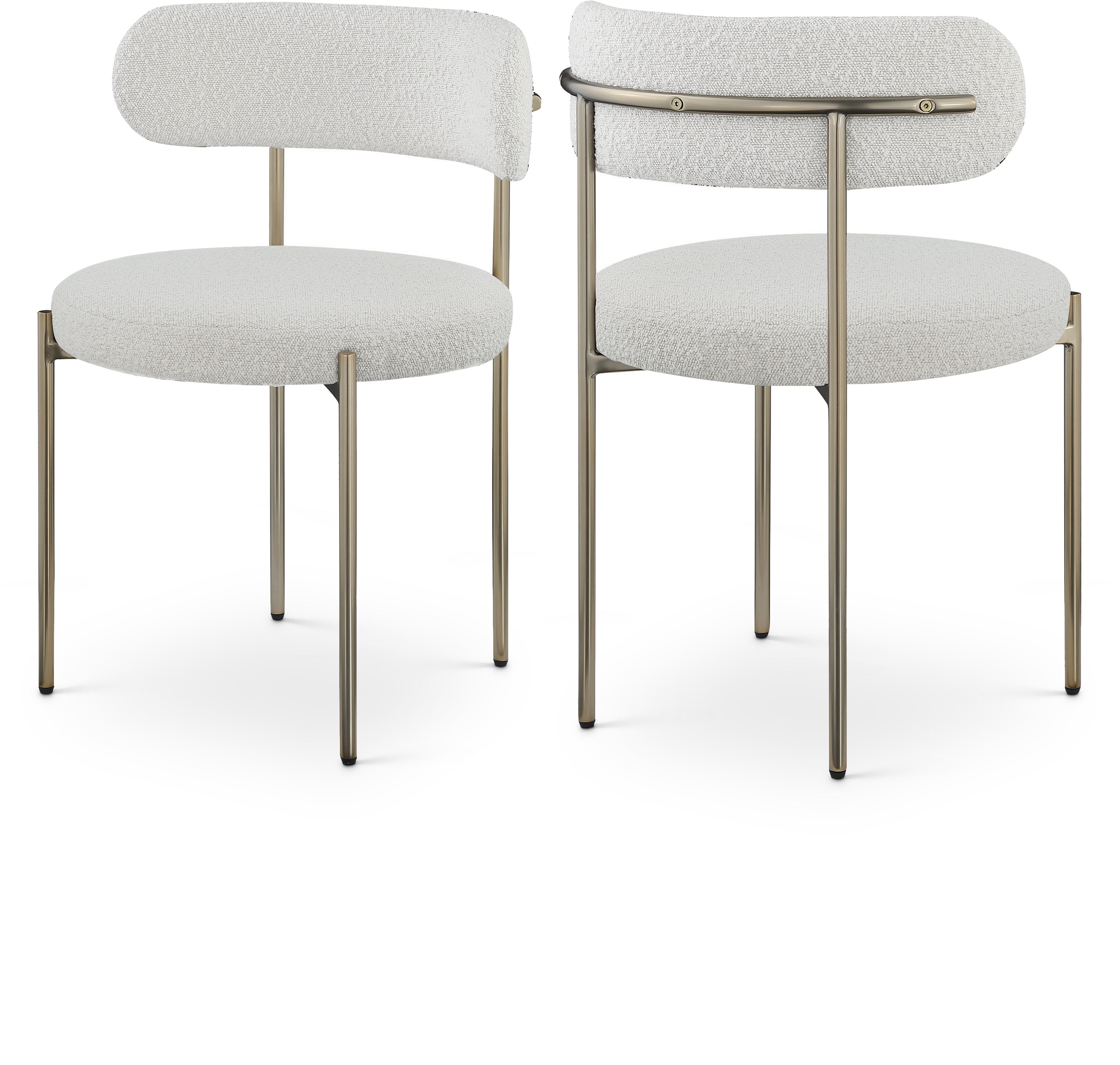 Beacon Cream Boucle Fabric Dining Chair