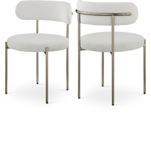 Beacon Cream Boucle Fabric Dining Chair